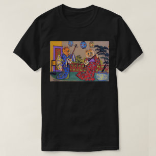 Louis Wain Kimono Cats Skapar Music Unisex T Shirt