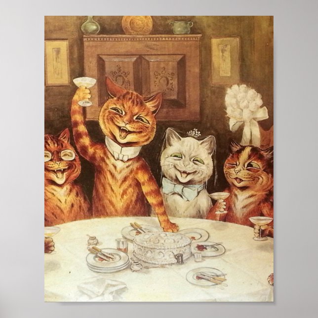 Louis Wain Party Cats Poster (Framsidan)