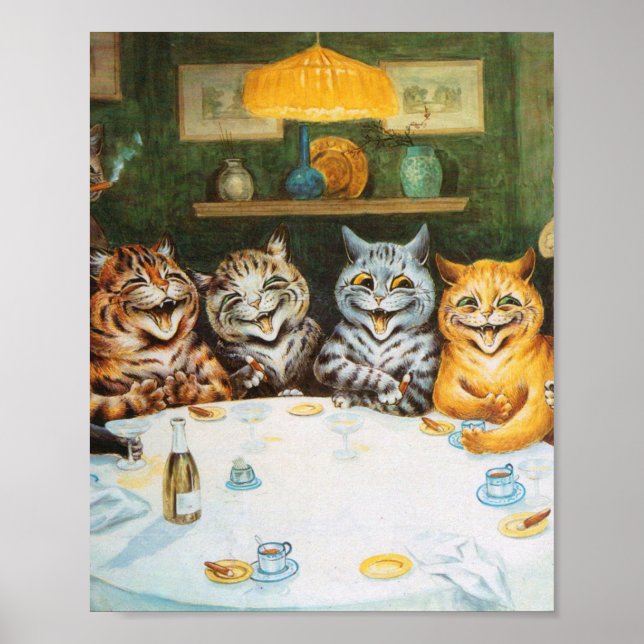 Louis Wain Party Cats Poster (Framsidan)