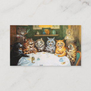 Louis Wain Party Cats Visitkort