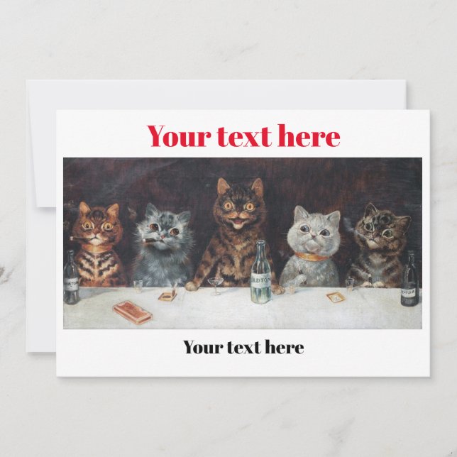 Louis Wain Poster Inbjudningar (Framsida)