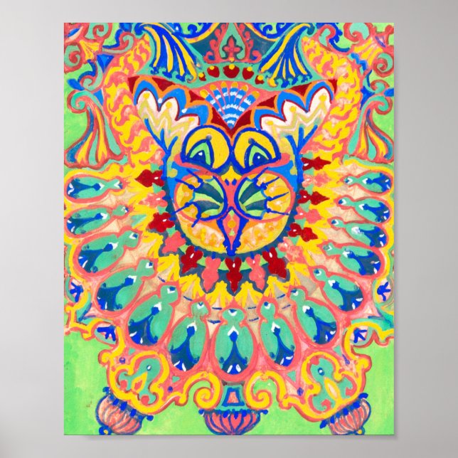 Louis Wain Psychedelic Cat Poster (Framsidan)