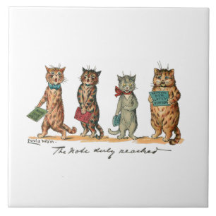Louis Wain singing Cats Kakelplatta