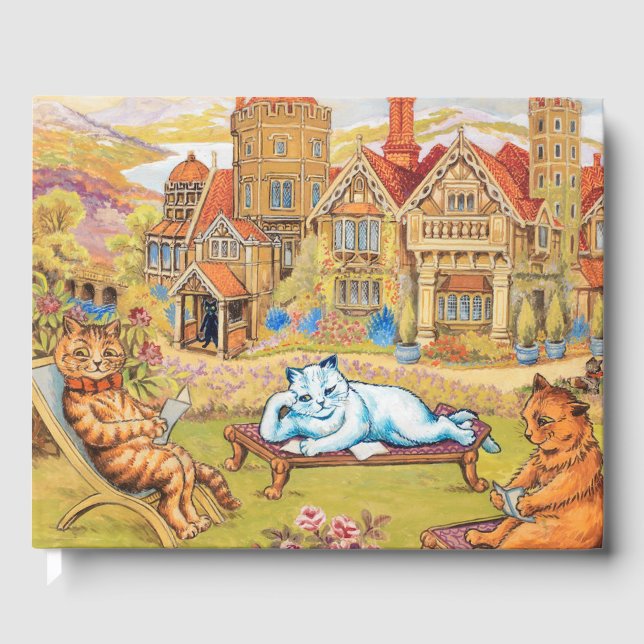 Louis Wain - Summer Tea Party Gästböcker (Framsida)