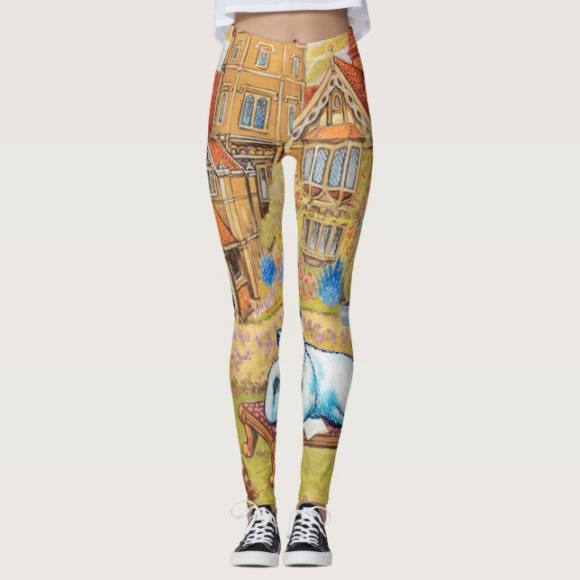 Louis Wain - Summer Tea Party Leggings (Framsida)