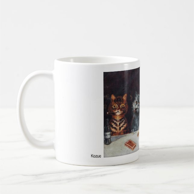Louis Wain “ The bachelor party ” Kaffemugg (Vänster)