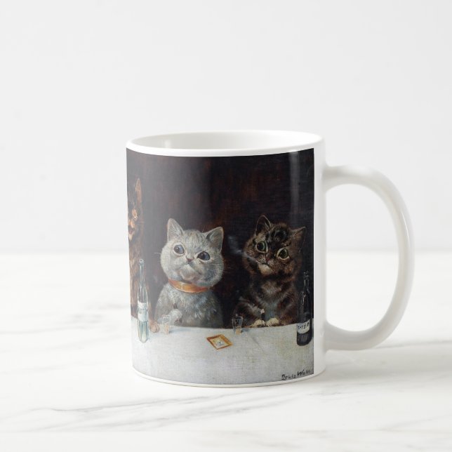 Louis Wain “ The bachelor party ” Kaffemugg (Höger)