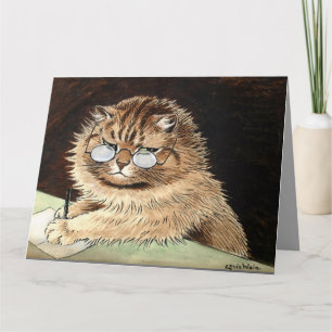 LOUIS WAIN TINING AV DIG GRÅTT CAT-Kortet Kort