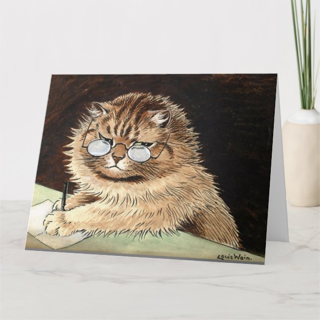 LOUIS WAIN TINING AV DIG GRÅTT CAT-Kortet Kort (Framsida)