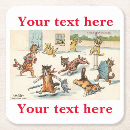 Louis Wain Underlägg Papper Kvadrat