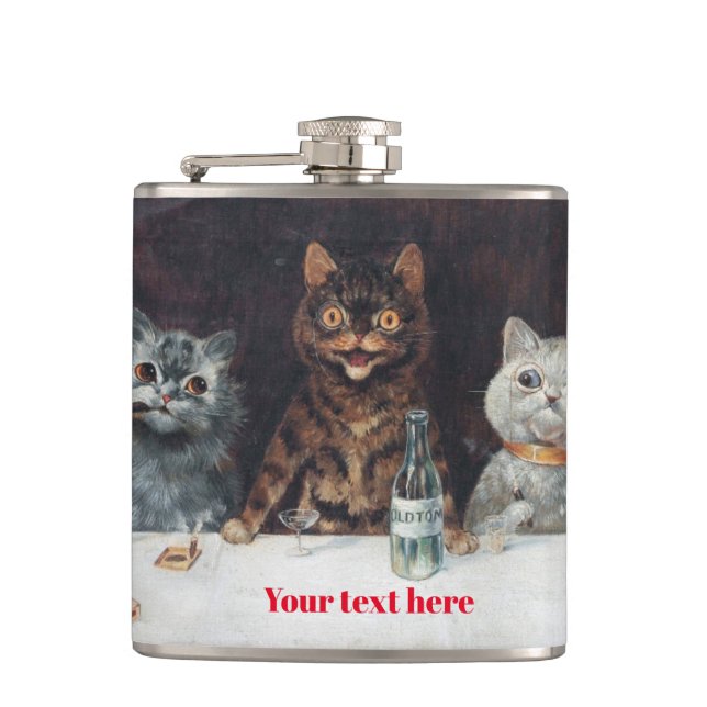 Louis Wain Vinyl Omslagen Flask Fickplunta (Framsidan)