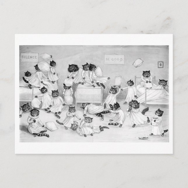 Louis Wain Vykort (Framsida)