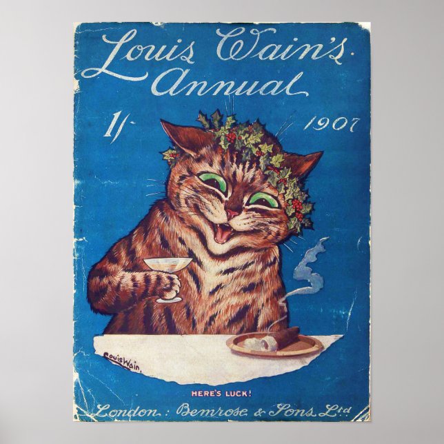 Louis Wains årsbok 1907 Poster (Framsidan)