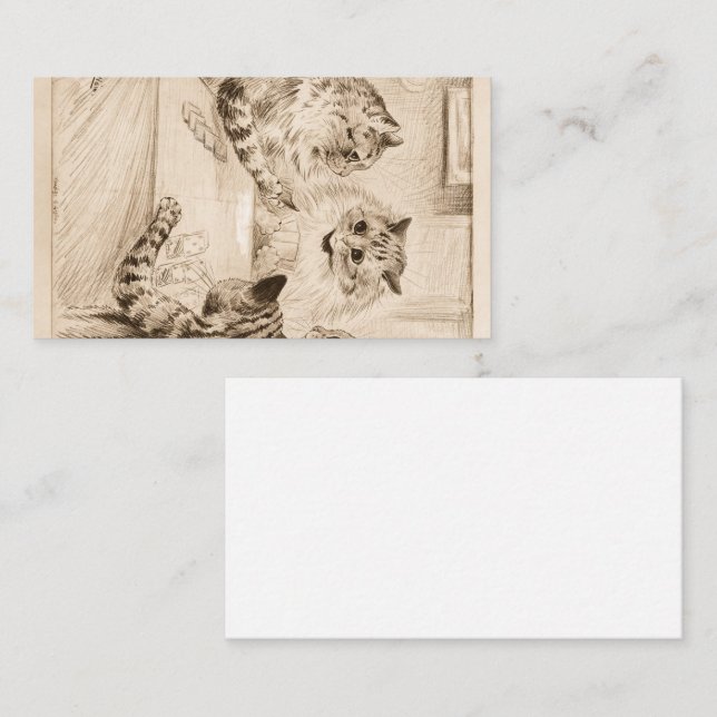 Louis Wains bro över Sighs Visitkort (Fram/baksida)