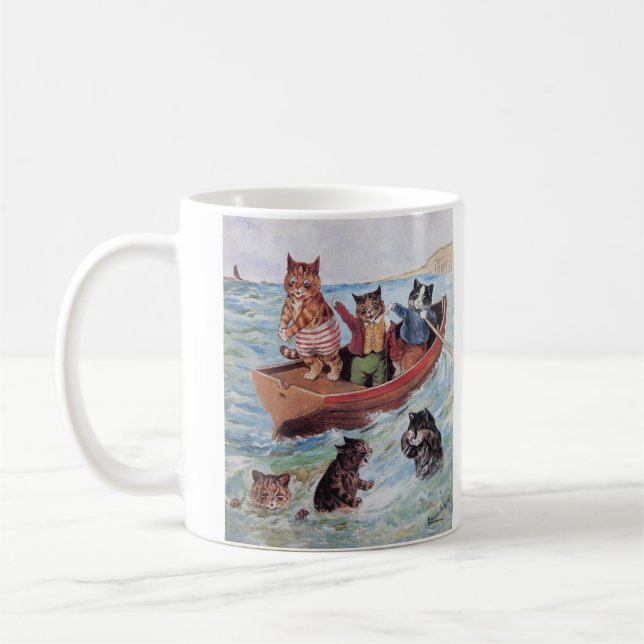 Louis Wains Simmande Katter Kaffemugg (Vänster)