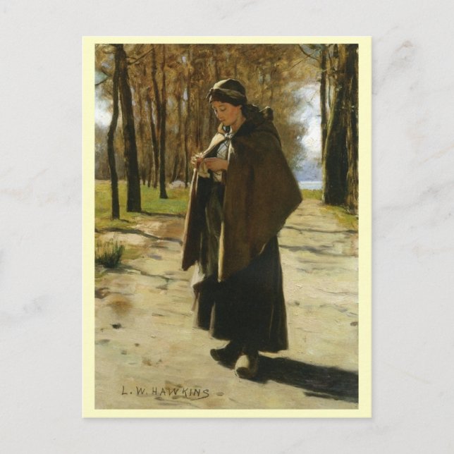 Louis Welden Hawkins, A Peasant Vykort (Framsida)