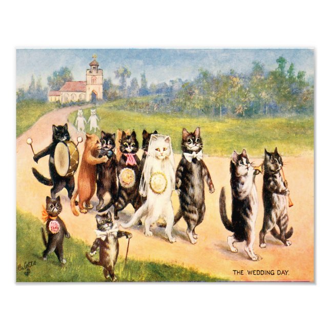 Louis William Wain "Bröllopsdag" Fototryck (Framsidan)