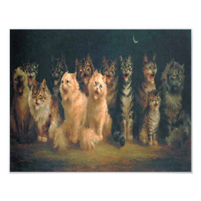Louis William Wain "Cat Chorus" Fototryck (Framsidan)