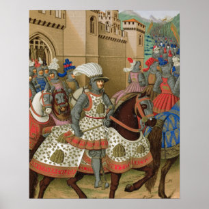 Louis XII (1462-1515) som lämnar Alexandria på Poster