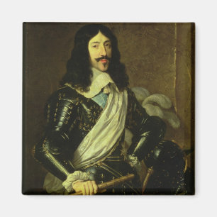 Louis XIII (1601-43) (olja på kanfas) Magnet