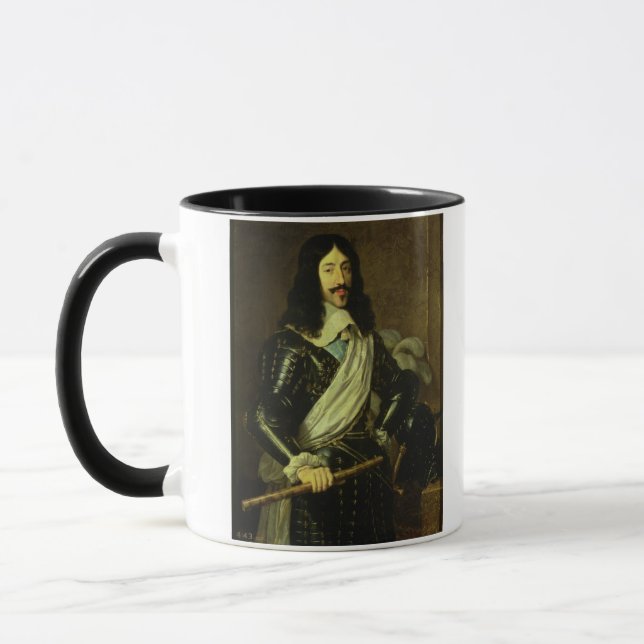 Louis XIII (1601-43) (olja på kanfas) Mugg (Vänster)