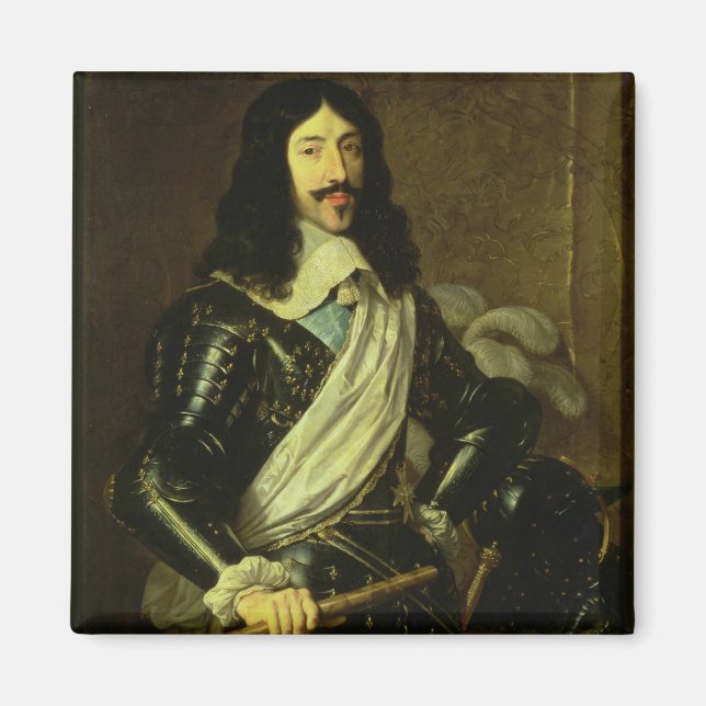 Louis XIII (1601-43) (olja på kanvas) Magnet (Framsidan)