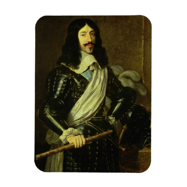 Louis XIII (1601-43) (olja på kanvas) Magnet (Vertikal)