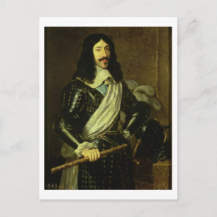 Louis XIII (1601-43) (olja på kanvas) Vykort
