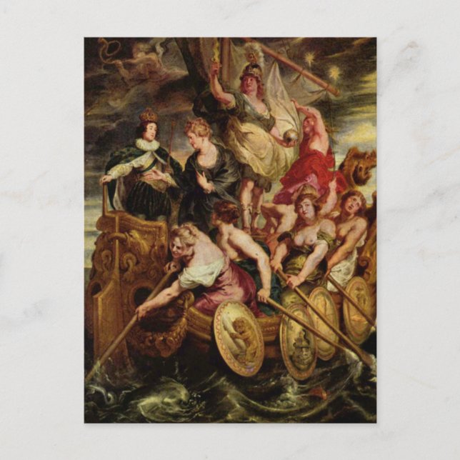 Louis XIII Åldersgåvor av Peter Paul Rubens Postc Vykort (Framsida)