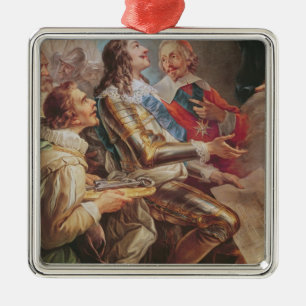Louis XIII som ägnar kyrkan av Notre Dame Julgransprydnad Metall