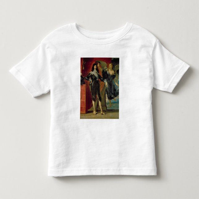 Louis XIII som krönas av seger, 1635 Tee (Framsida)