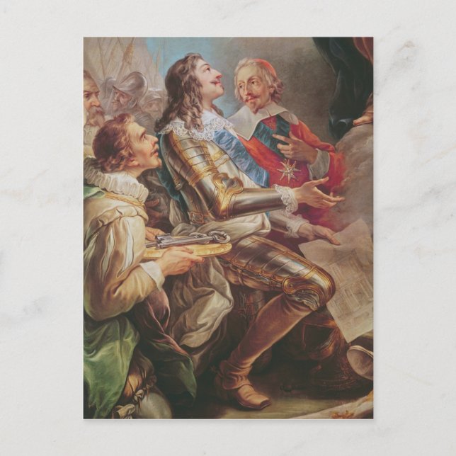 Louis XIII tillägnade Notre-Dame-kyrkan Vykort (Framsida)