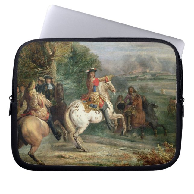 Louis XIV (1638-1715) som har uppsikt över siegen Laptop Sleeve (Framsidan)