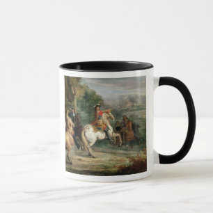 Louis XIV (1638-1715) som har uppsikt över siegen Mugg