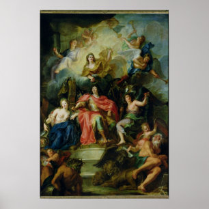 Louis XIV Crowned by Glory, 1686 Poster