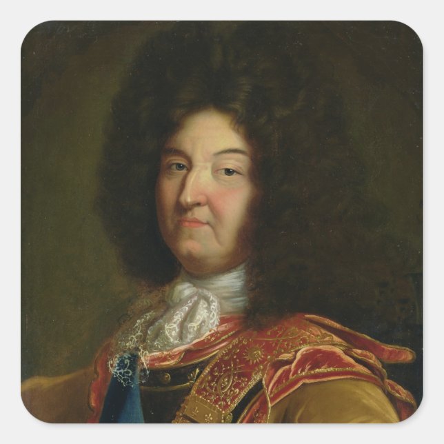 Louis XIV Fyrkantigt Klistermärke (Framsida)