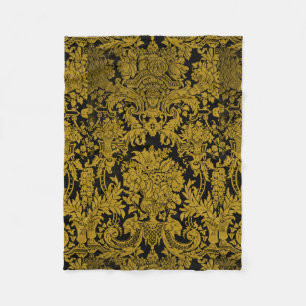 Louis XIV Golden Damask Fleecefilt
