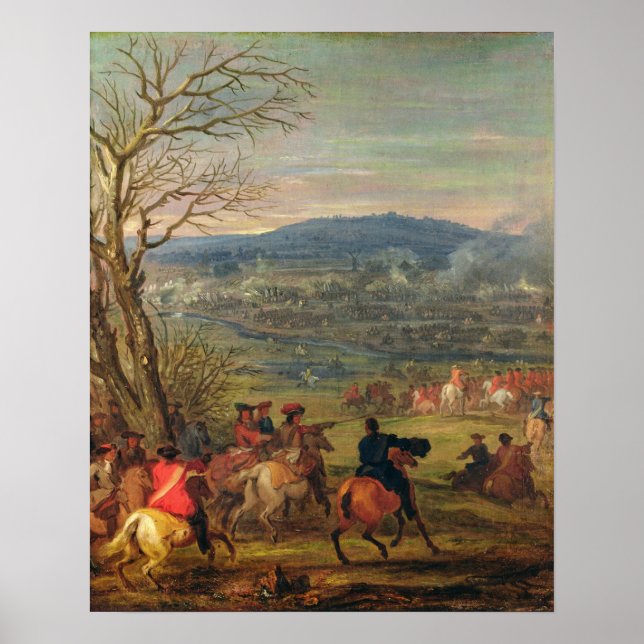 Louis XIV i Battle nära Mount Cassel Poster (Framsidan)
