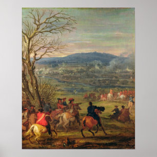 Louis XIV i den near monteringen Cassel för strid Poster