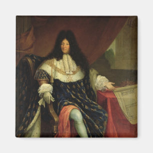 Louis XIV innehav en planera av Maisonen Royale Magnet