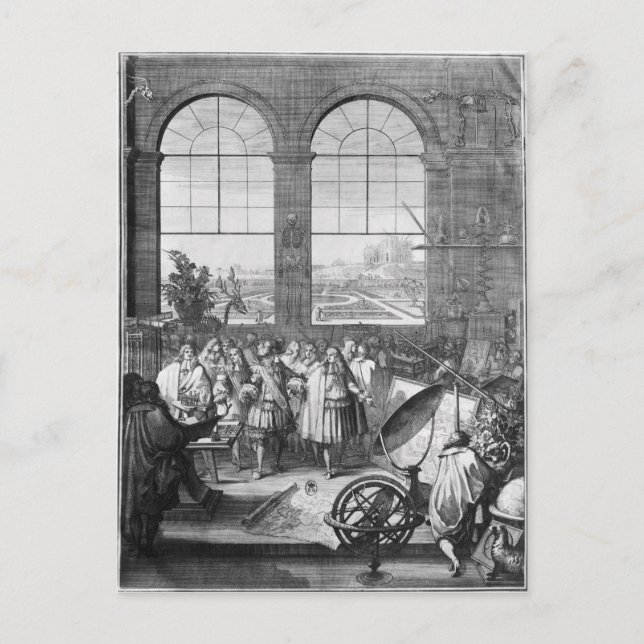 Louis XIV och hans Entourage-besök Vykort (Framsida)