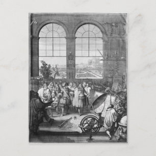 Louis XIV och hans Entourage-besök Vykort