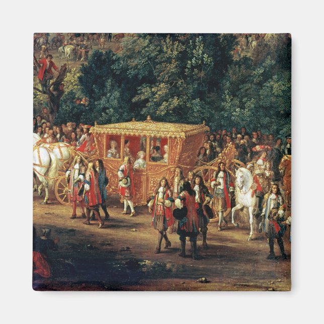 Louis XIV och Maria Theresa Magnet (Framsidan)