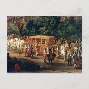 Louis XIV och Maria Theresa Vykort