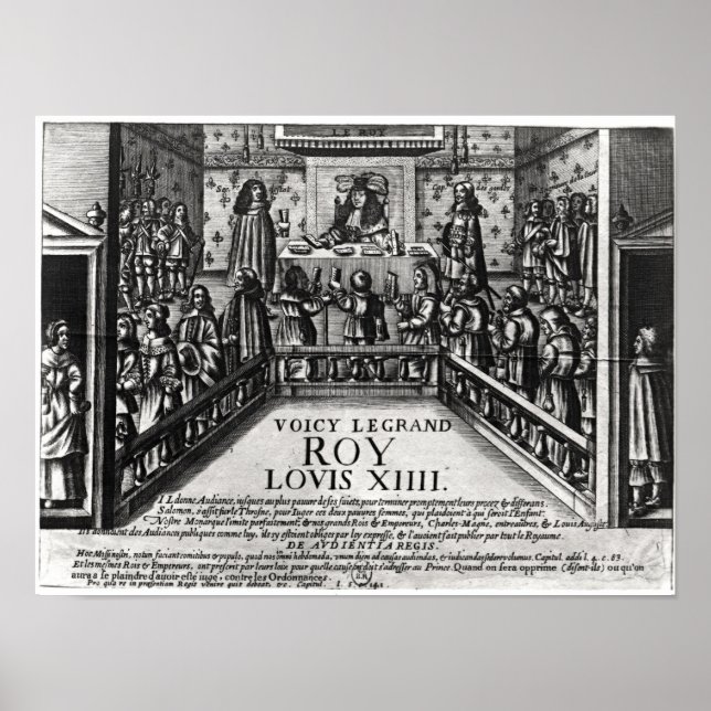 Louis XIV skipar rättvisa Poster (Framsidan)