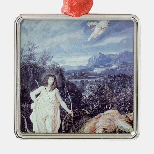Louis XIV som Apollo, Slayer av pytonormen Julgransprydnad Metall (Framsidan)