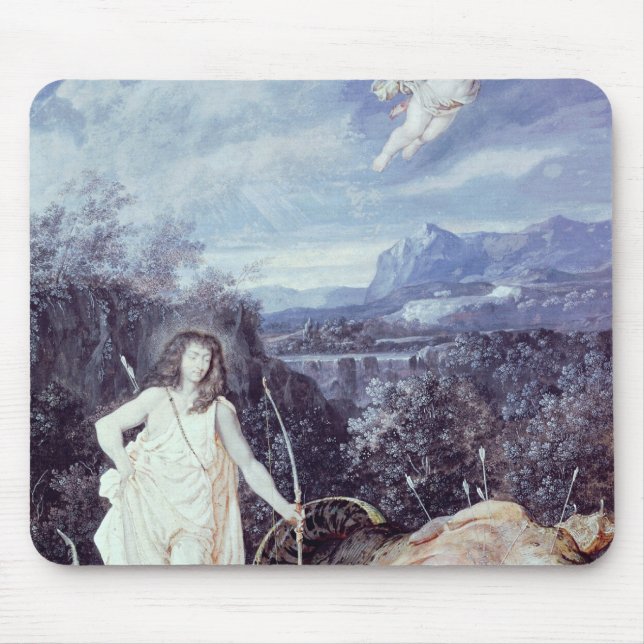 Louis XIV som Apollo, Slayer av pytonormen Musmatta (Framsidan)