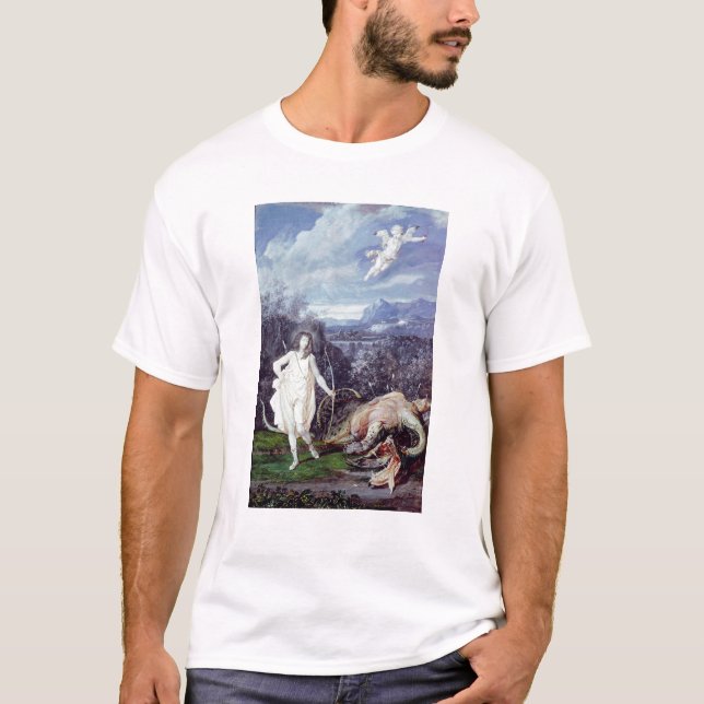Louis XIV som Apollo, Slayer av pytonormen T Shirt (Framsida)
