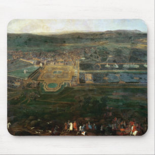 Louis XIV som jagar nära chateau av Fontainebleau Musmatta