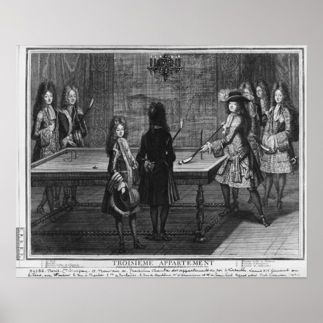 Louis XIV spelar miljardspel med sin bror Poster (Framsidan)